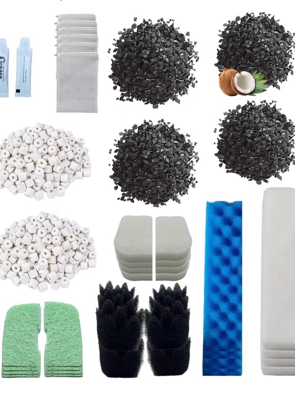 Aquarium Filter 42 Pack Replacement Filter Media Kit